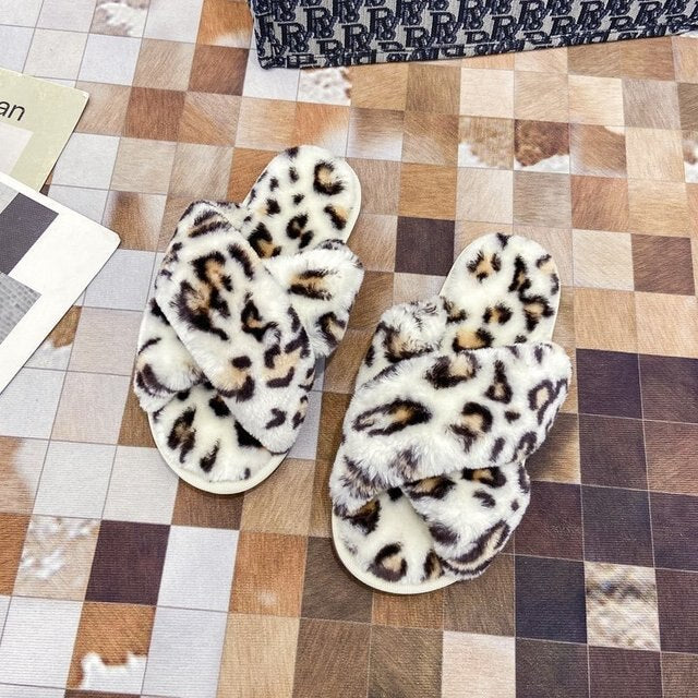 Leopard criss best sale cross slippers